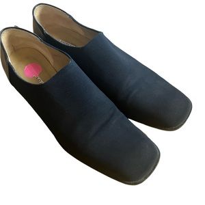 Donald J Pliner Love S1 Loafer Black Low Heel Stretch Slip On 7.5
